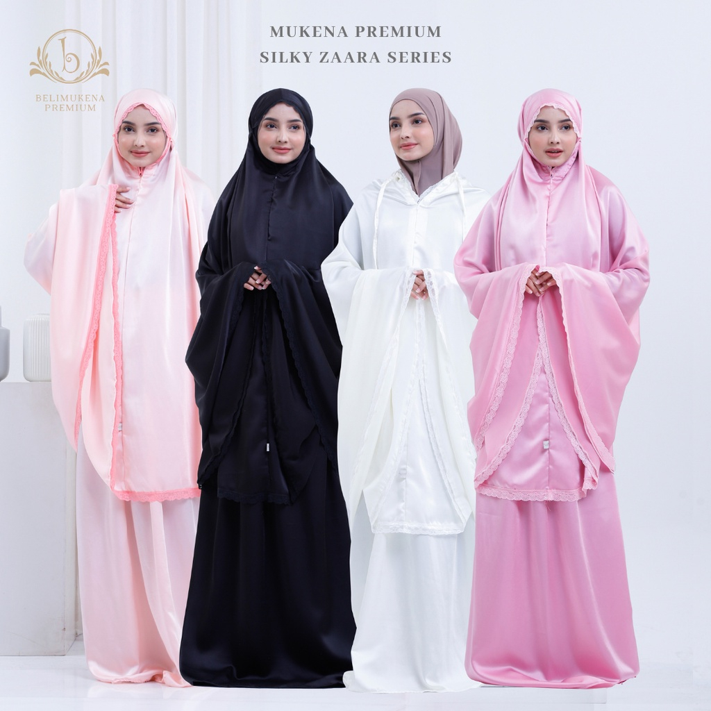 BELIMUKENA PREMIUM - Mukena Dewasa 2in1 Premium Zaara Silky Set Sajadah