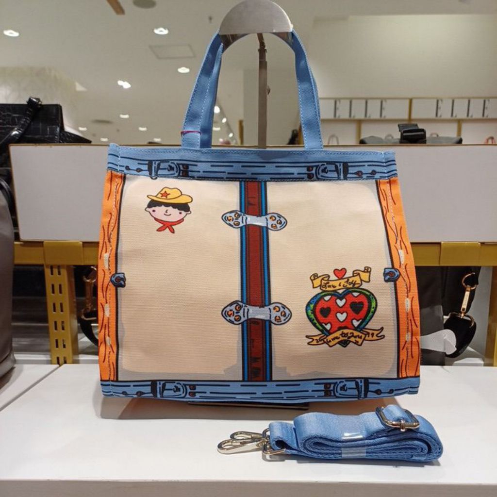 BELLEZZA 63328 Tas Handbag Wanita Produk Original Depstore Mall Tas Selempang Kain Ringan Wanita