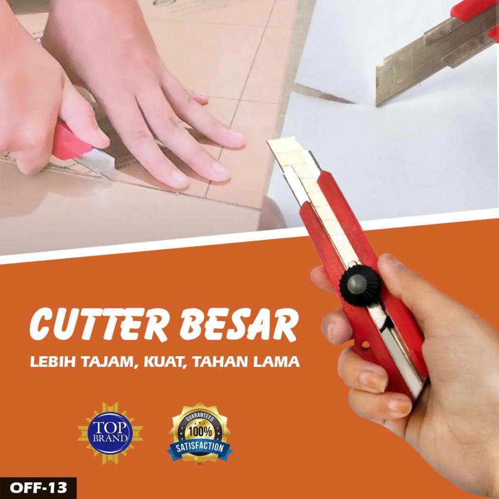 

Cutter L500 Ukuran Besar + Silet & Peruncing – Tajam & Awet