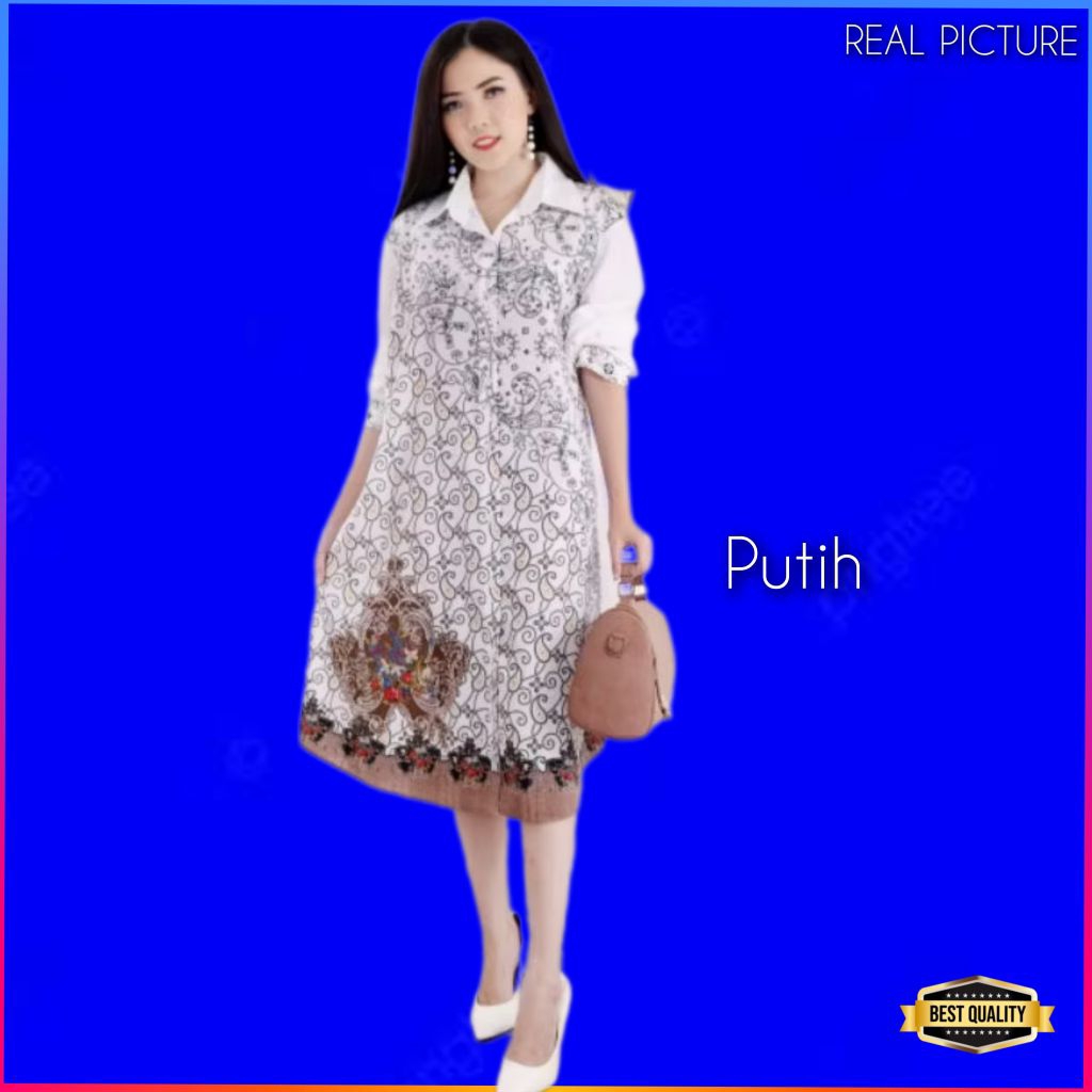 Baju Gaun Jumbo Wanita Nemesia Dress Jumbo LD 120 Natal Korea Pesta Putih