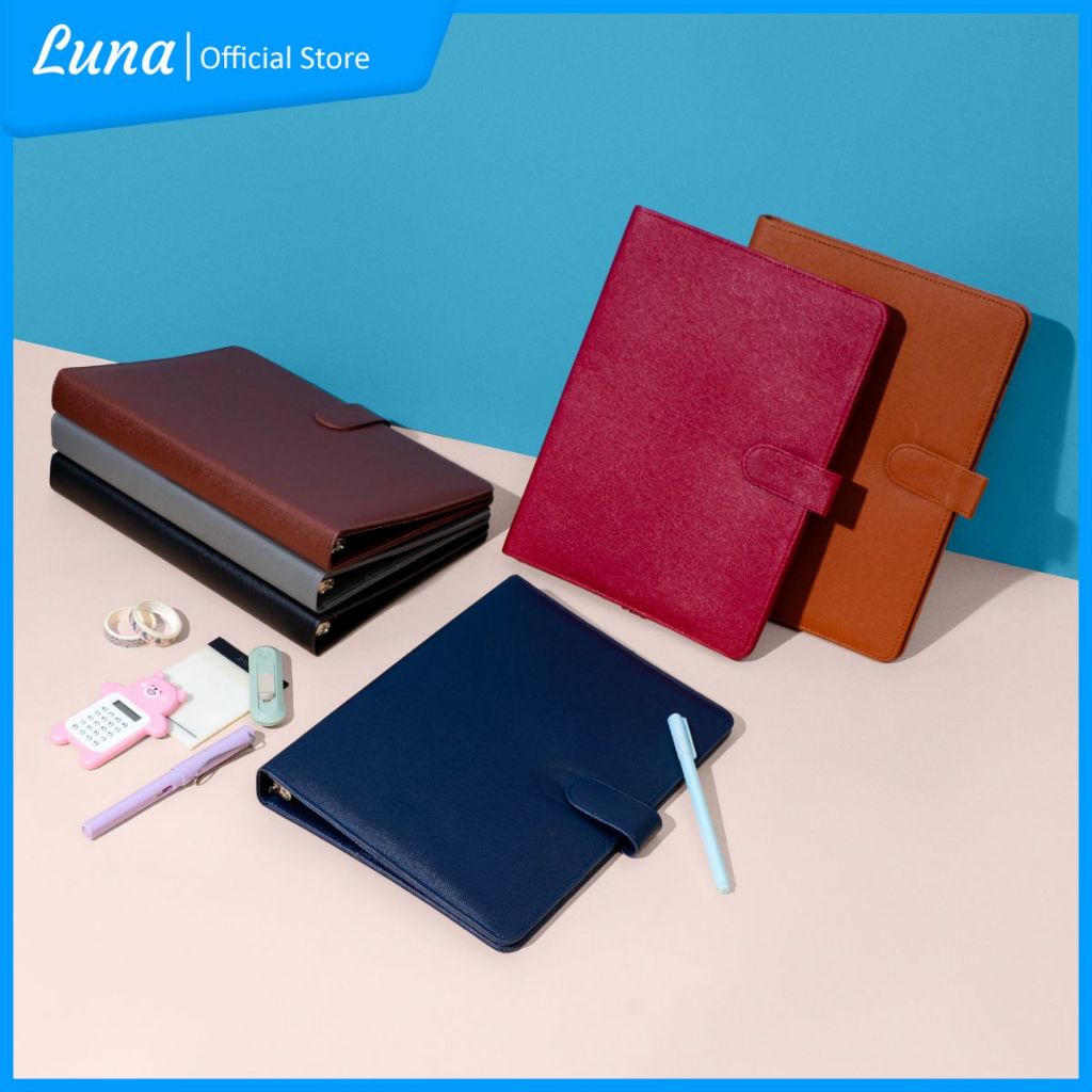 

Binder B5 Ring 26 Polos Agenda Kulit Pu Sintetis Premium Berkualitas Organizer Binder B5 26 Ring