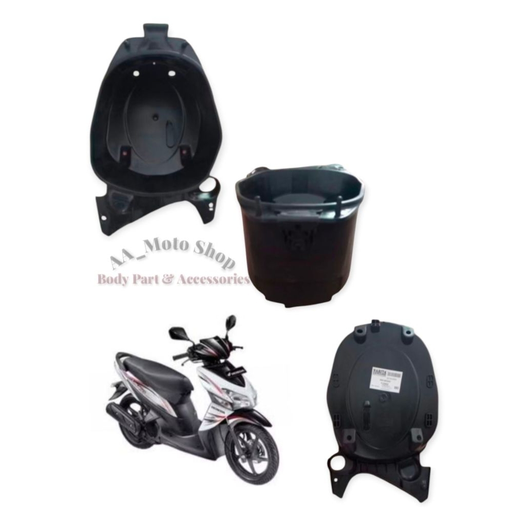 BOX BAGASI PENYIMPANAN BAWAH JOK MOTOR HONDA VARIO 110 KARBU TAHUN 2006-2009