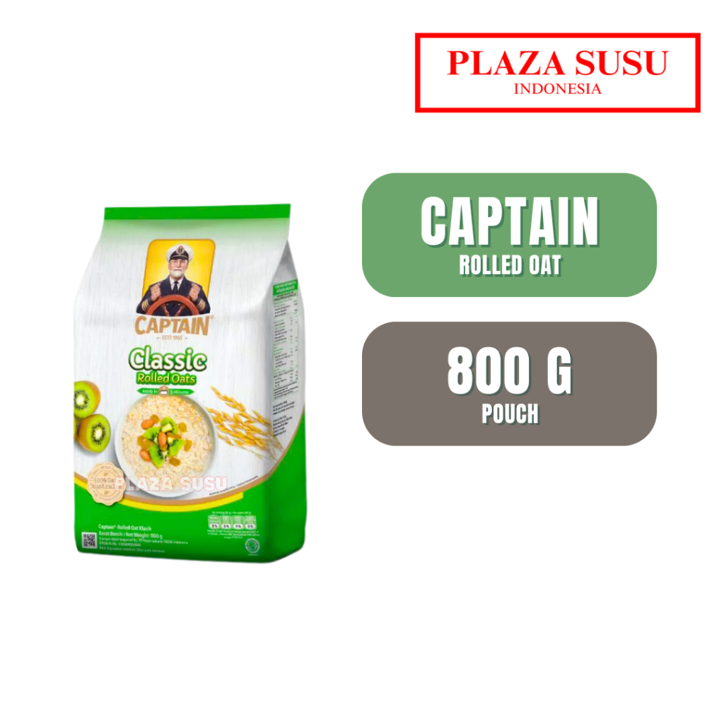 

CAPTAIN ROLLED OAT PLAIN OATMEAL MAKANAN SARAPAN OAT ROLLEDOAT SEREAL
