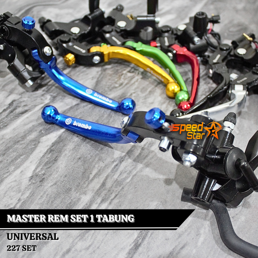Master Rem Accostato Set Tabung Smoke Master Rem Tabung Kanan Cnc Handle Kiri Kopling / Rem Mio Beat