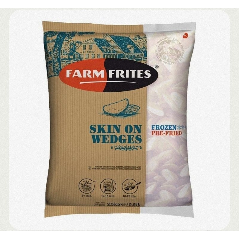 

SKIN ON WEDGES FARM FRITES