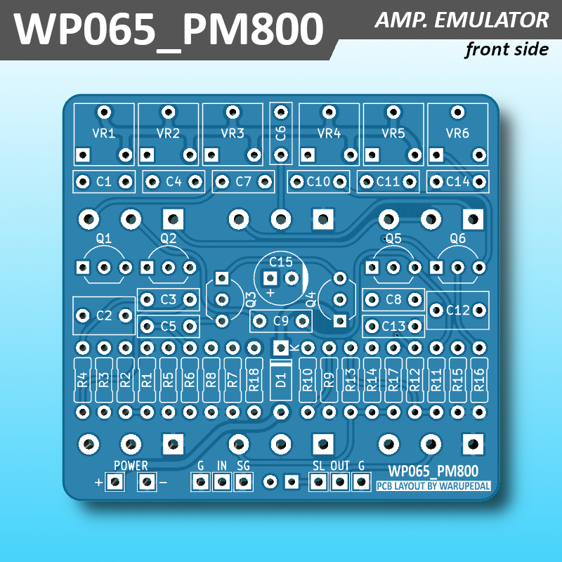PCB Efek Preamp | WP065_PM800 based on Pal FX JCM-800