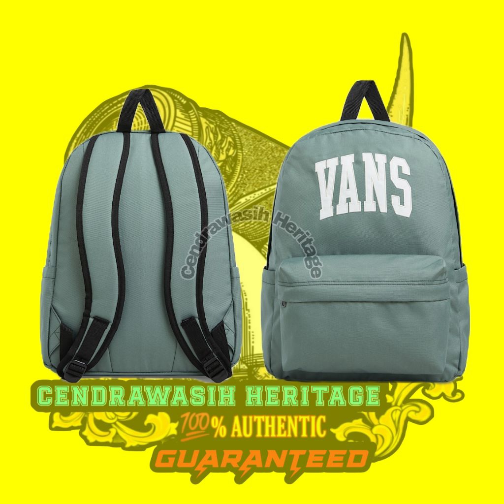 Vans Old Skool Backpack Green 100% Original