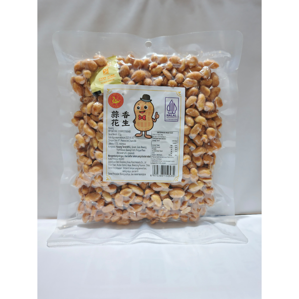 

Cemilan kacang goreng berbumbu / kacang bawang / peanut 500gr - snack siap makan kualitas impor