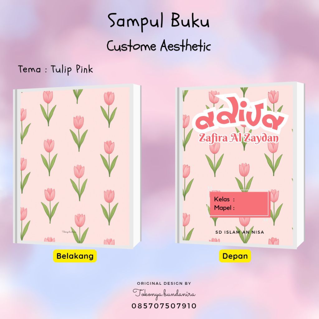 

Sampul Buku Tulis Tulip Pink