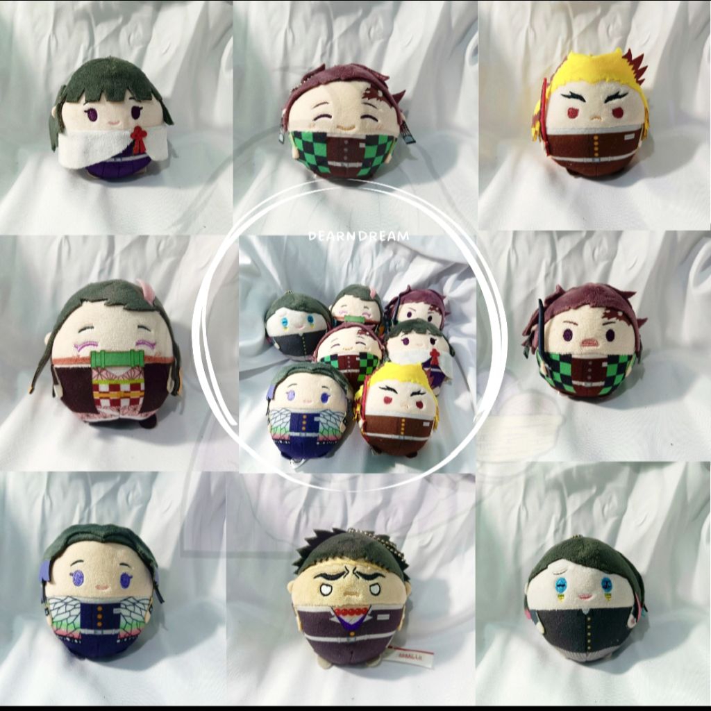 Fuwa Demon Slayer | Kimetsu No Yaiba | Boneka Anime | Nezuko Tanjiro Rengoku Shinobu | Merch Anime |