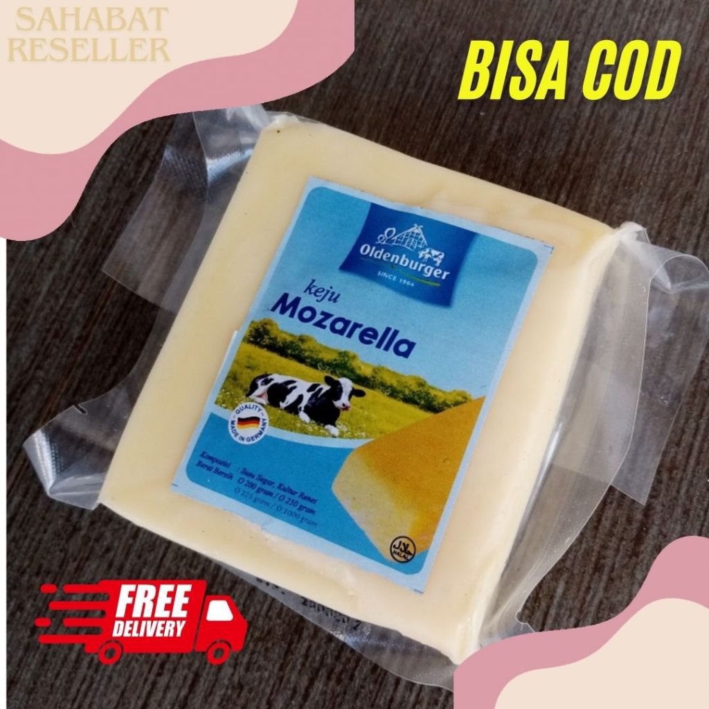 

Keju Mozzarella Olden Burger 200 Gram Repack