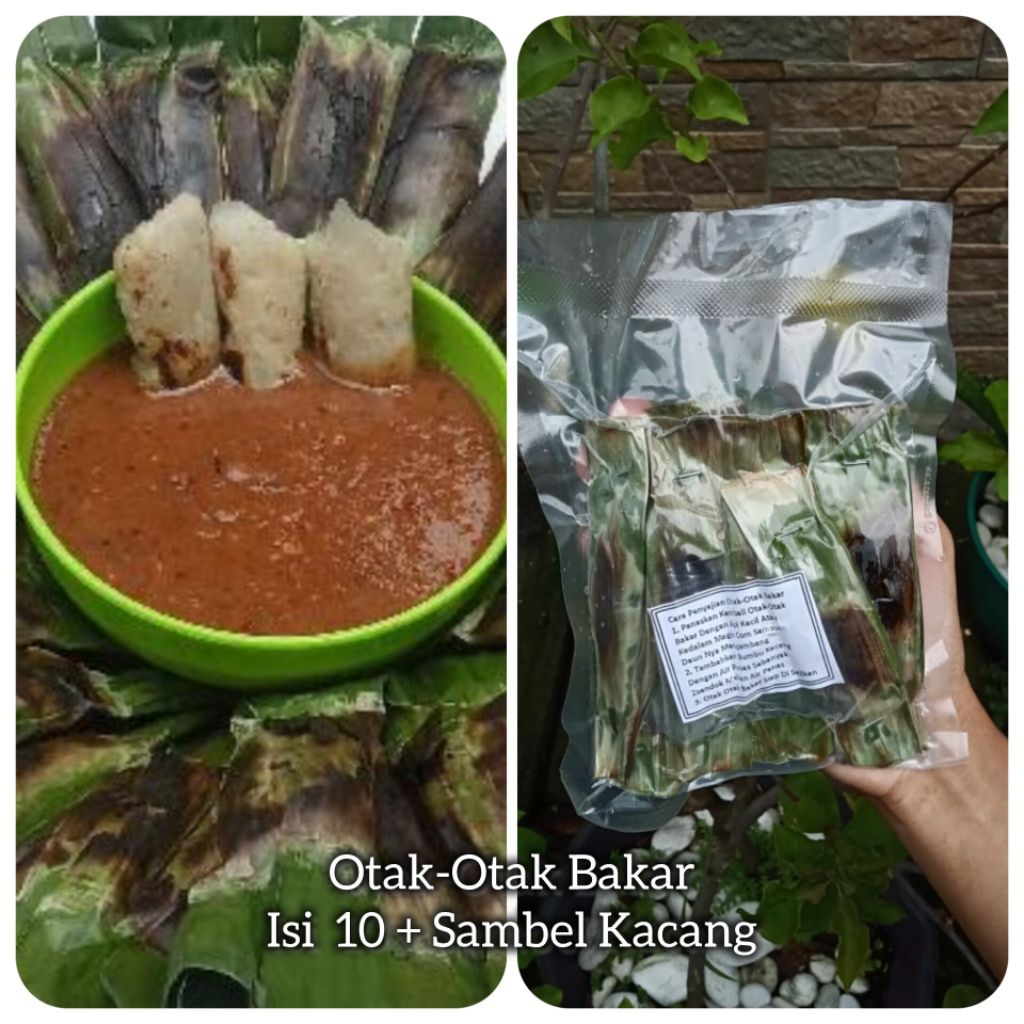 

OTAK-OTAK BAKAR isi 10 bonus bumbu kacang Frozen food Halal