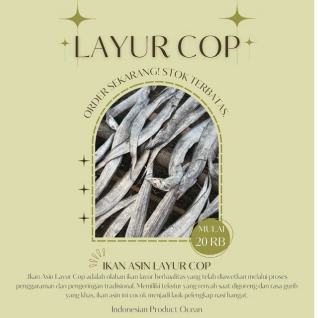 

IKAN LAYUR COP ASIN, MURAH MERIAH!