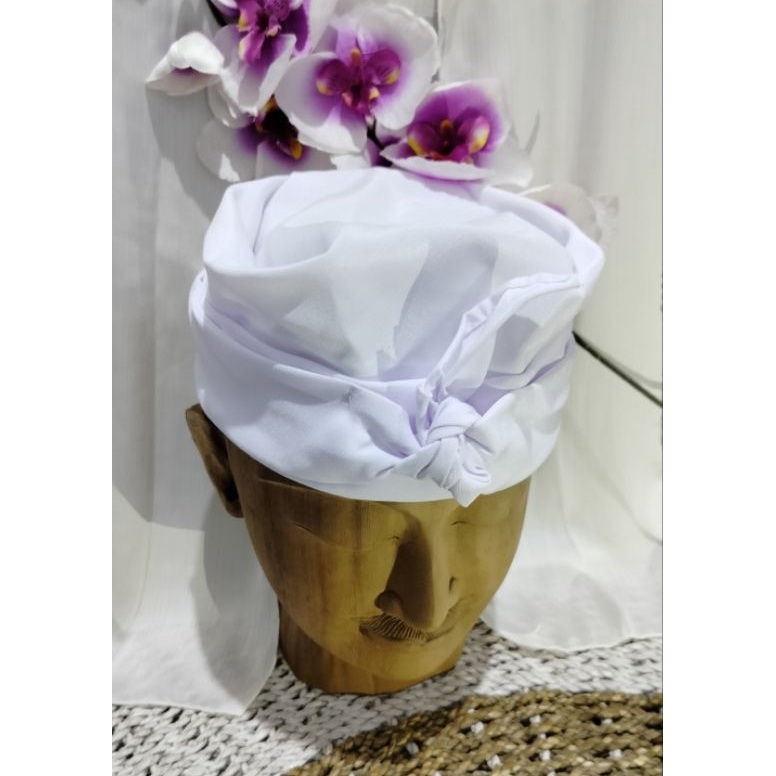 KODE O58S Udeng MangkuUdeng Warna Putih Untuk MangkuUdeng Blangkon