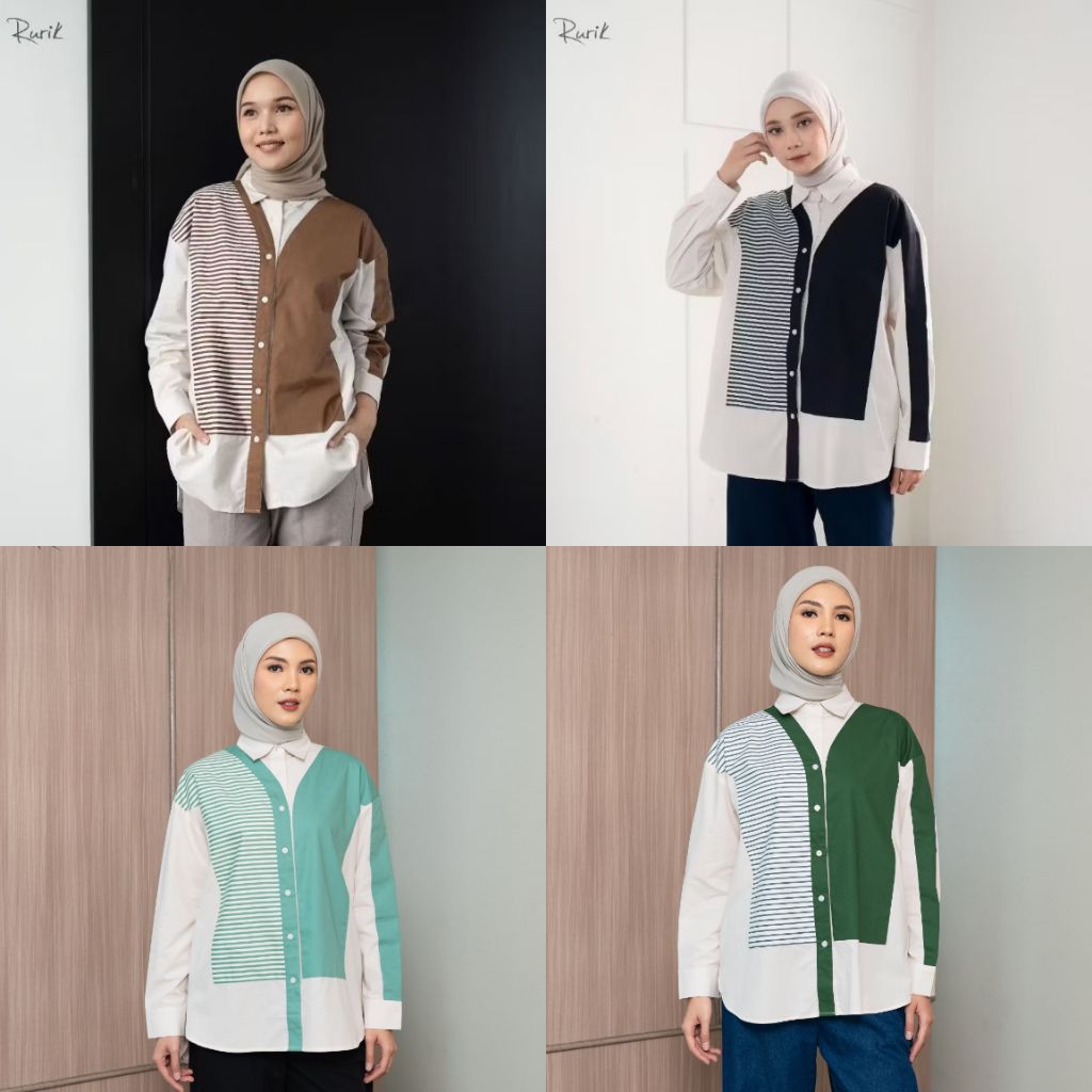 RURIK KEMEJA ASIRA SHIRT CREAM NAVY TERBARU. ASIRA SHIRT RURIK TERBARU. RURIK ORIGINAL