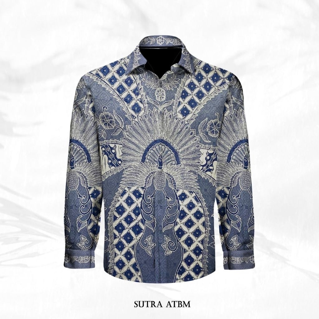 Batik Tulis Sutra ATBM Baron  Kemeja Pria 01243