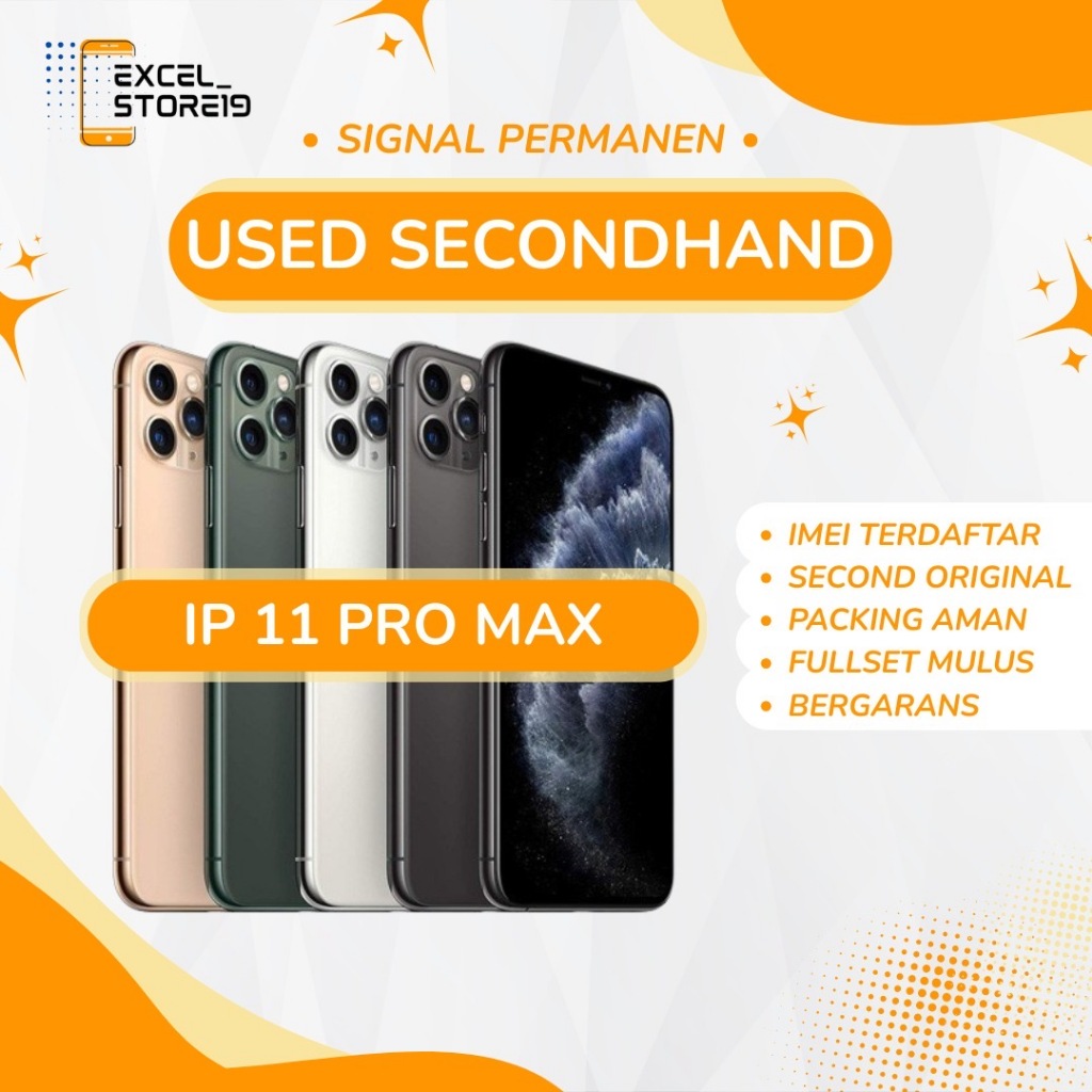 ip 11 Pro Max BC PERMANEN 64GB/256GB/512GB Fullset