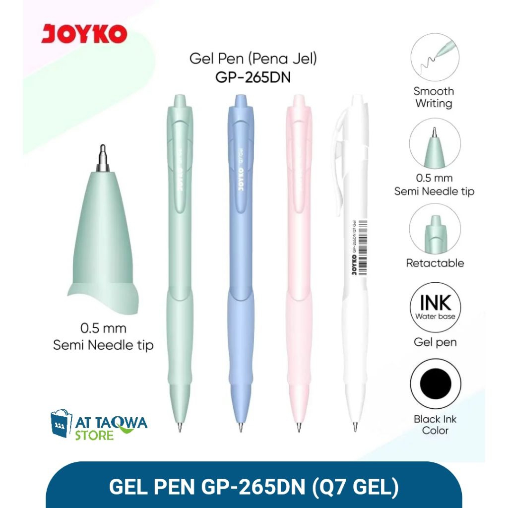 

JOYKO Gel Pen Pulpen Pena GP-265DN Q7 Gel 0.5 mm