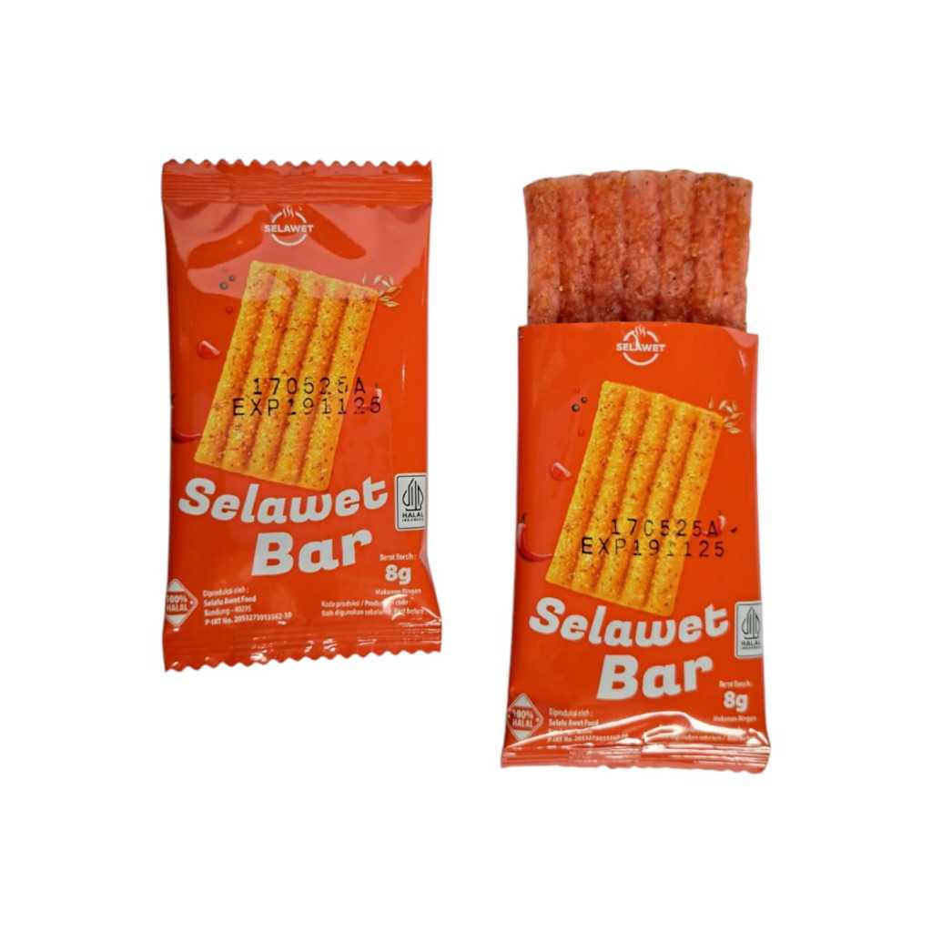 

Selawet bar [KHALAL] latiao bar 1 bal isi 5 renceng 50 pcs