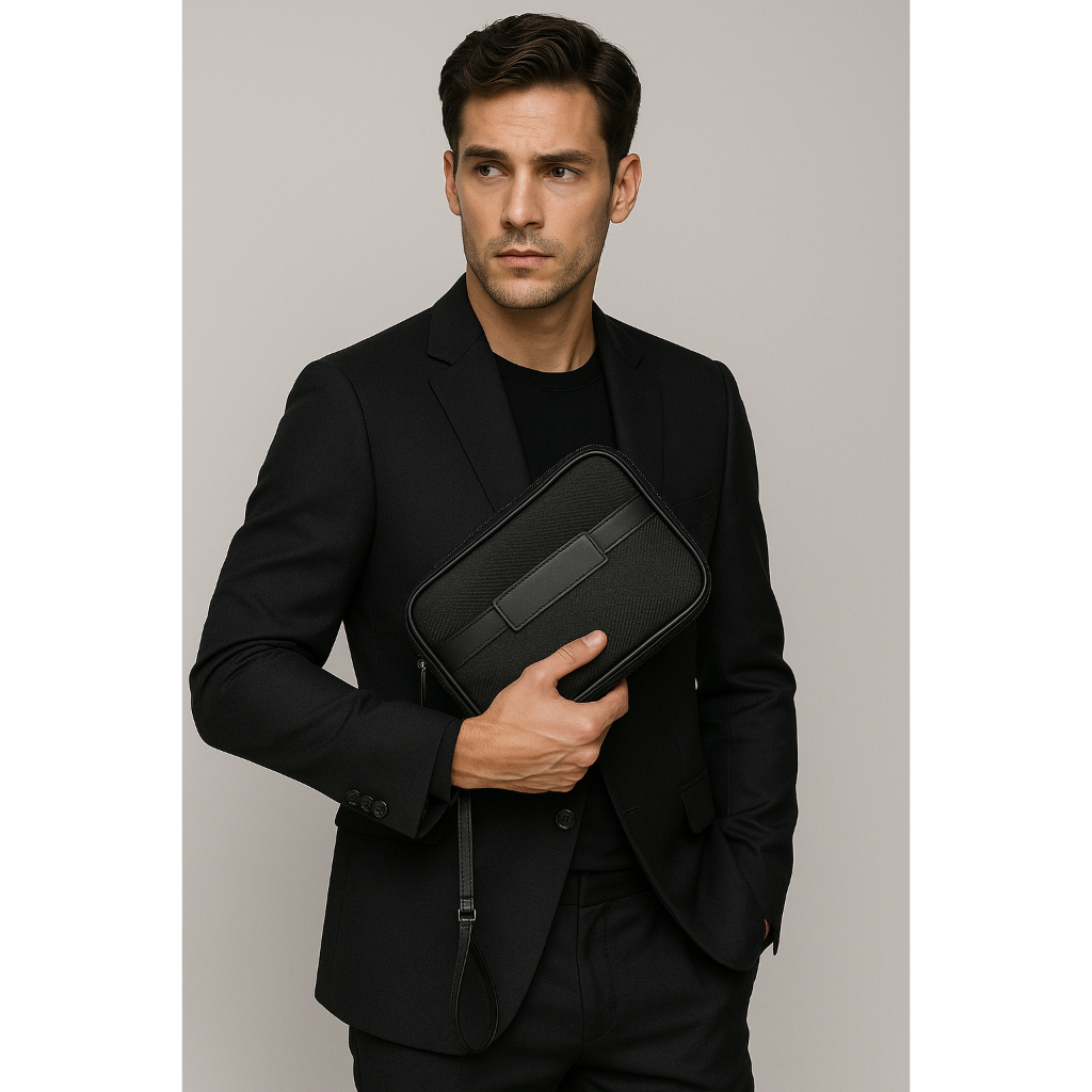 Handbag pria/Dopp Kit/Travel Organizer/Clutch/ClutchBag pria/Unisex