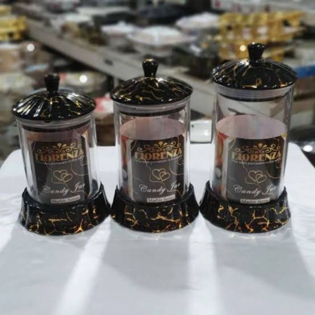 Toples Fiorenza Kaca Marble 3 Pcs Original