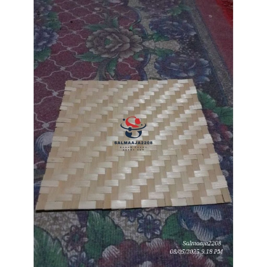 Anyaman Bambu Aesthetic Dekorasi produk fotografi