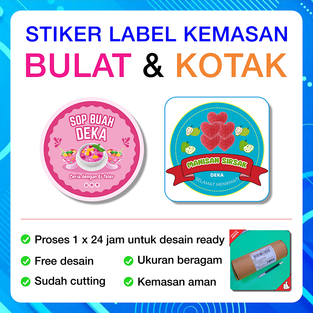 

Stiker Makanan Label | Toples | Stiker Label | Print Label Stiker | Stiker Makanan