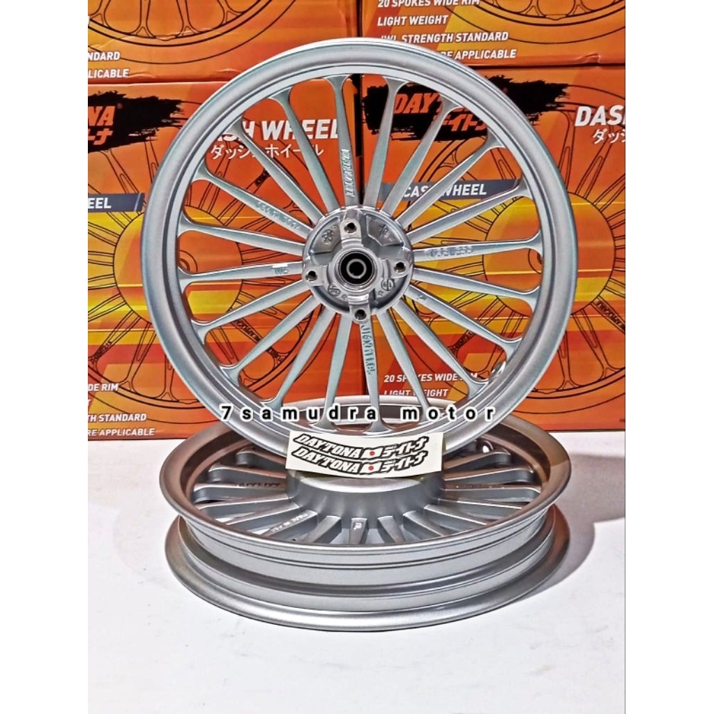 velg racing daytona original ukuran 185/215 -14 p20 motor vario 125,beat, scoopy