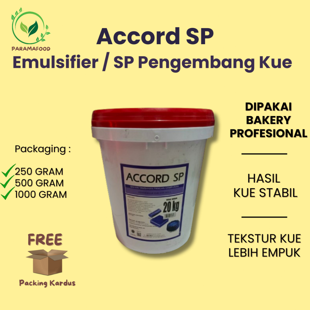 

Acord SP Accord SP Pengembang kue Emulsisifier SP 1 kg
