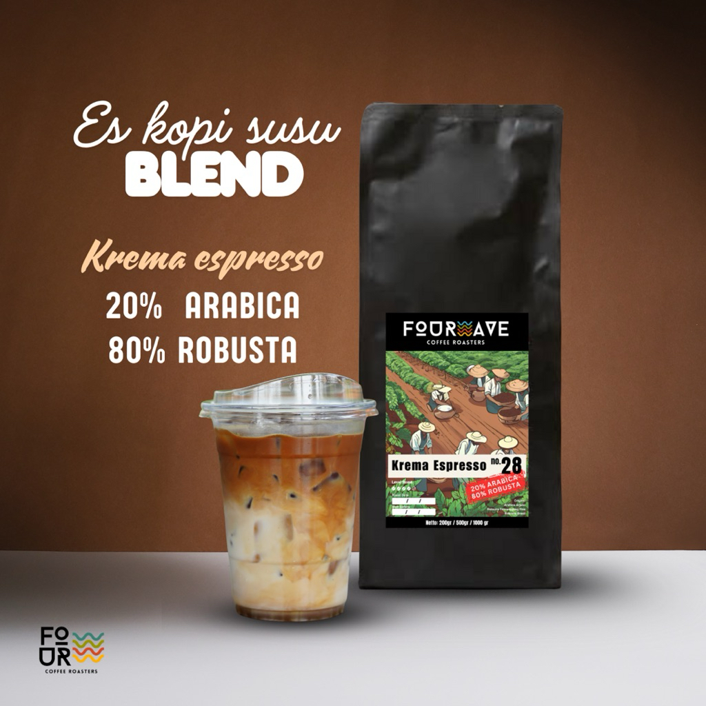 

Blend Kopi Susu 20A/80R - Krema no.28 by Fourwave roasters