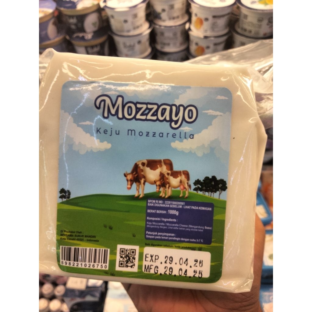 

Keju mozzarella mozzayo 1kg