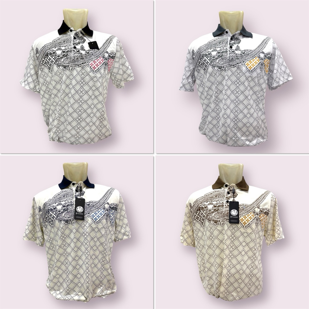 Kaos Berkerah Premium Pria V Classic V-Classic Original