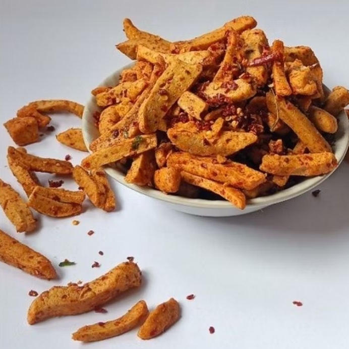 

BASRENG PEDAS DAUN JERUK 500 GRAM BASRENG SULTAN CEMILAN PEDAS HALAL