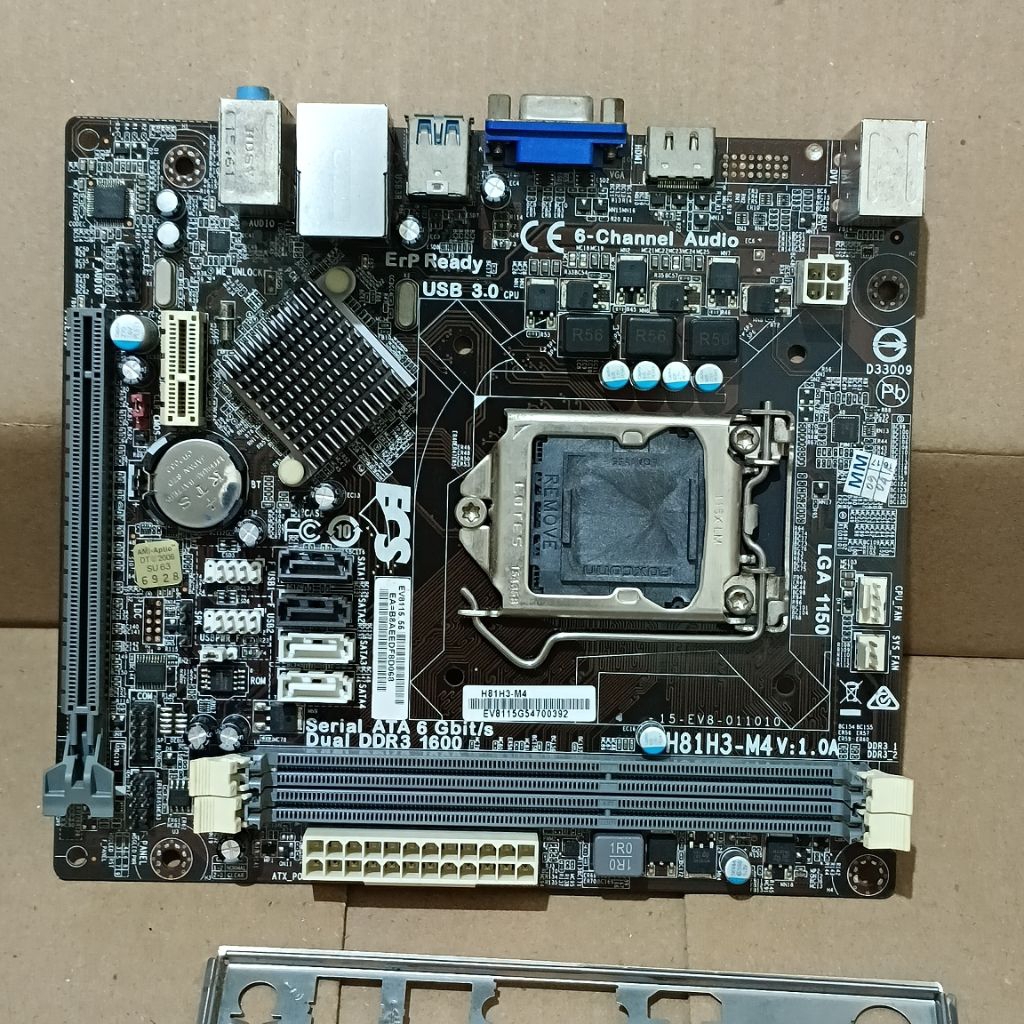 MOTHERBOARD MINI ITX ECS H81H3-M4 SOKET 1150