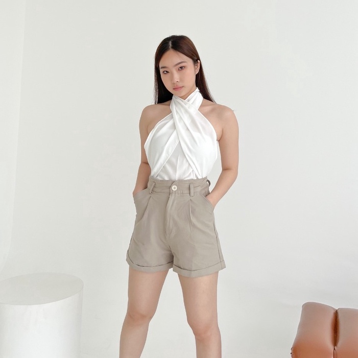 KODE K75O Kiyorawears  Cole Denim Shorts  Celana Pendek Denim Wanita  Casual Korean Pants