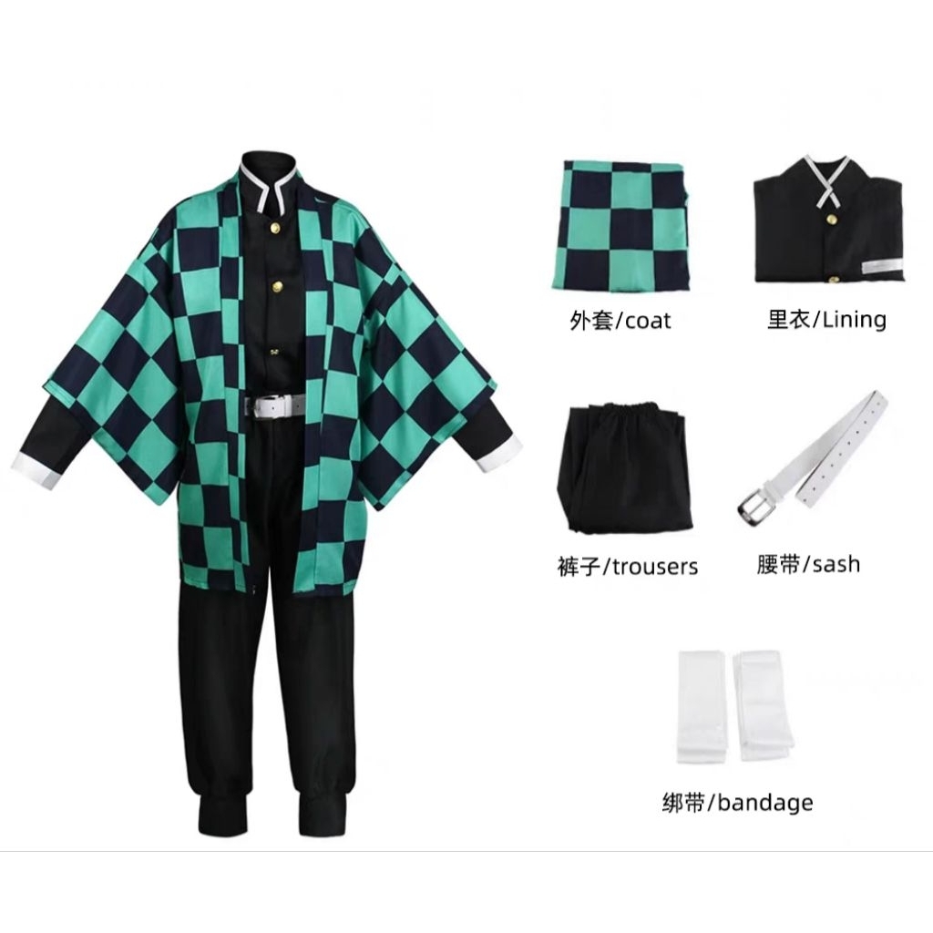 Costume Cosplay Kamado Tanjiro - Demon Slayer/Kimetsu No Yaiba