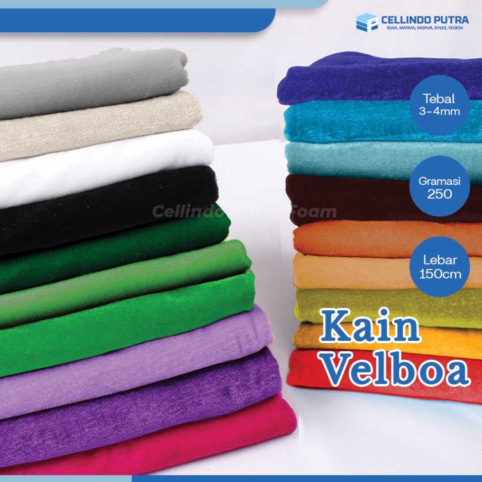 KODE J9T Cellindo Kain Velboa Ghesang Polos Bahan Bulu Boneka  Bantal ECERAN