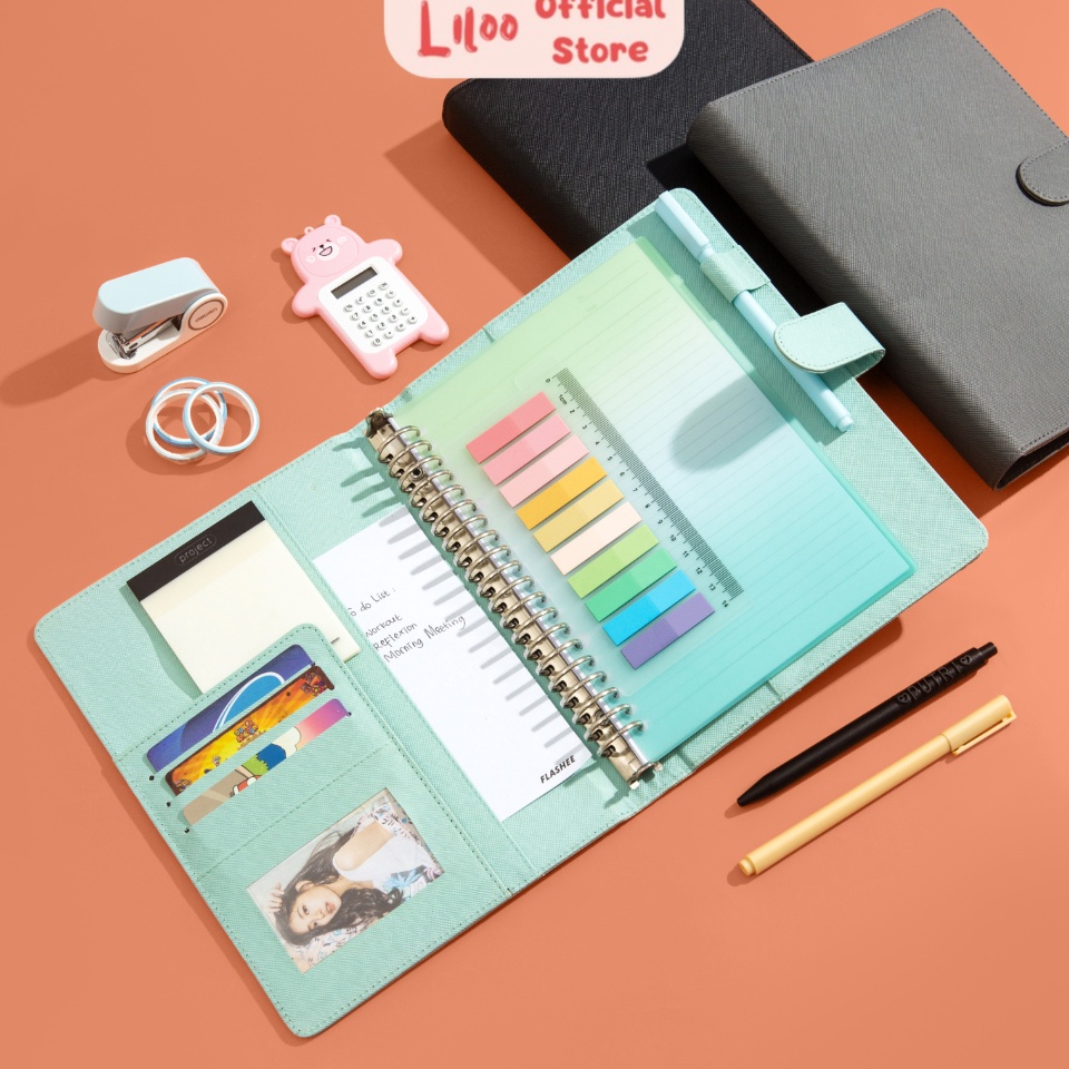 

KODE I55S Binder FLASHEE Polos Eksklusif A5 2 Ring Agenda Polos Eksklusif A5 Polos 2 Ring Binder A5 2 Ring