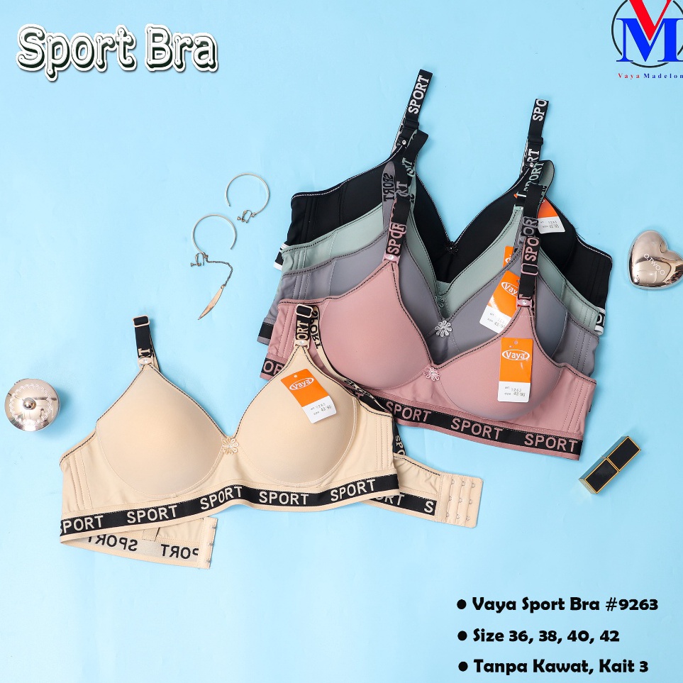 KODE Q89F Vaya 9263 Bra Sport Busa Tipis Kait 3