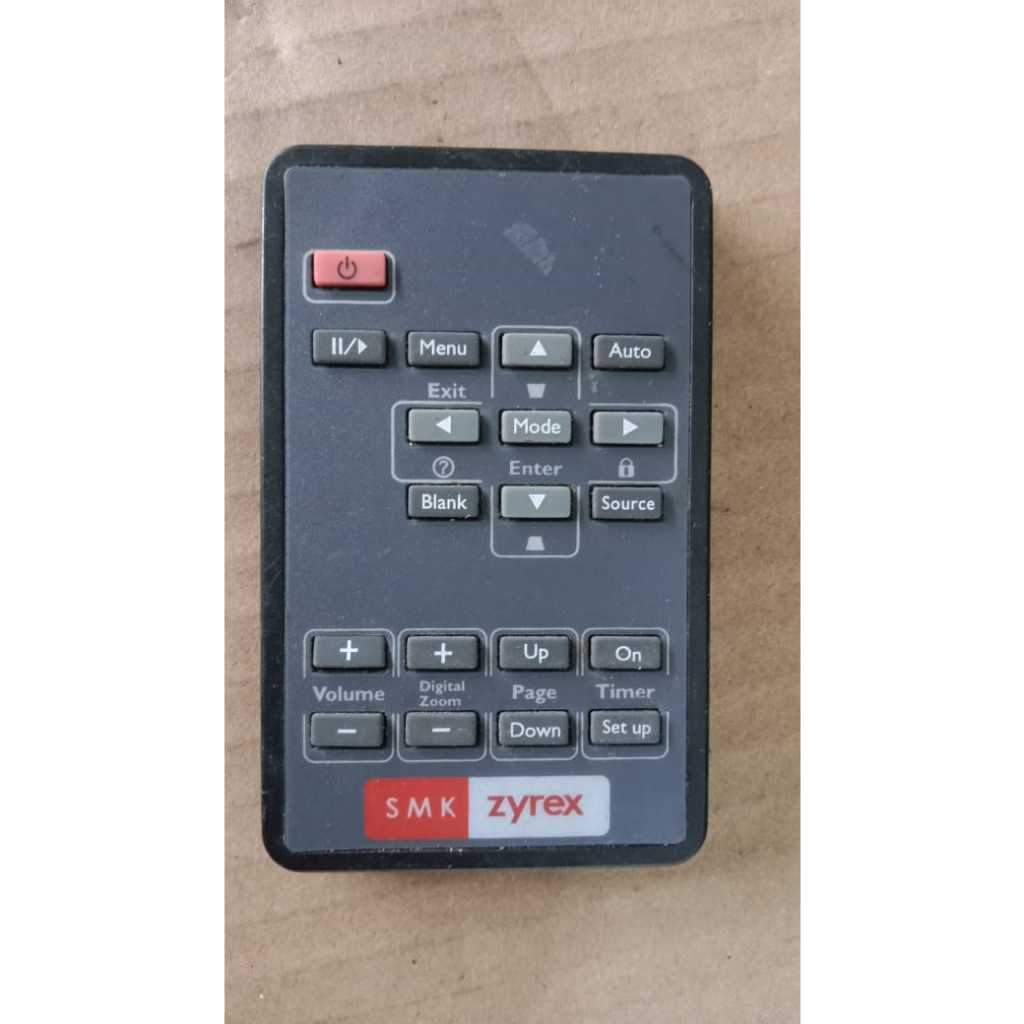 bekas NORMAL REMOTE REMOT PROYEKTOR PROJECTOR SMK ZYREX ORIGINAL ASLI