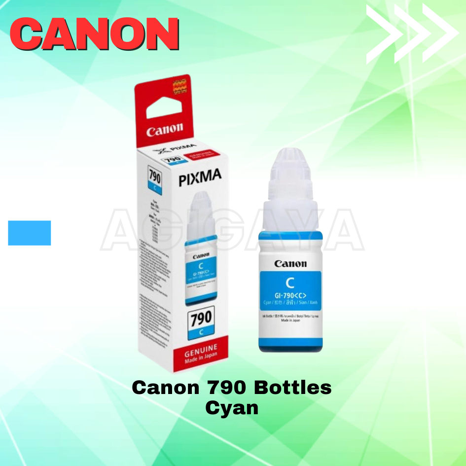 tinta canon 790 cyan biru original printer G1010 G2010
