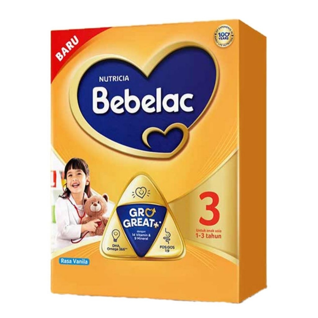 

Bebelac 3 grogreat+ susu bubuk pertumbuhan anak 1 kg