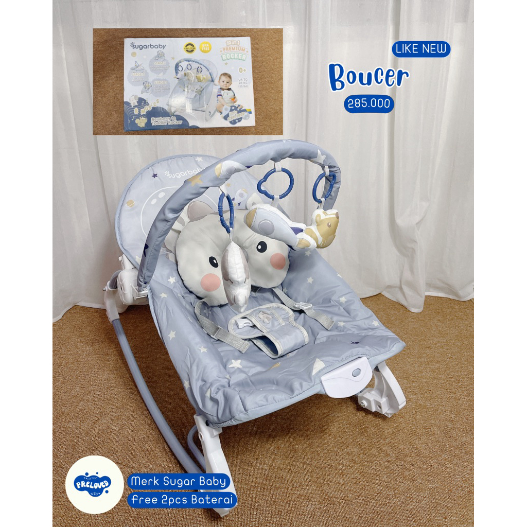 Preloved bouncer sugarbaby LIKE NEW +admin shopee 10%