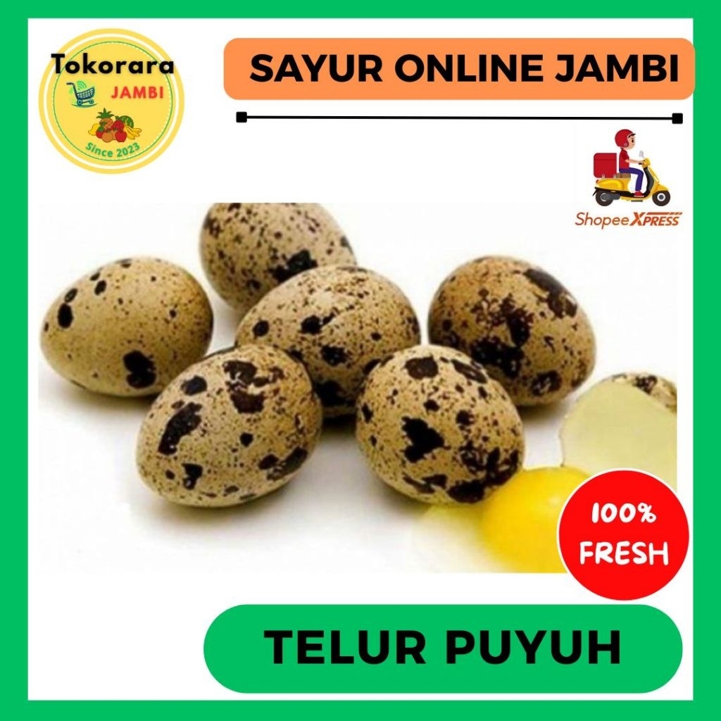 

Telur Puyuh/Bungkus isi 10 butir-tokorara.jambi