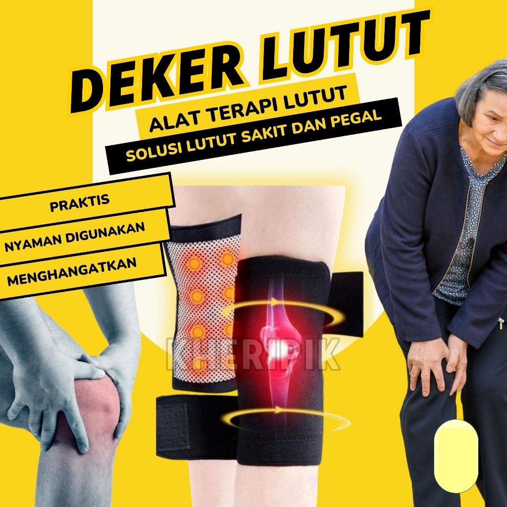 ALAT TERAPI LUTUT MAGNETIK SABUK TERAPI PEMANAS NYERI LUTUT DEKER DENGKUL KAKI DEKKER A23