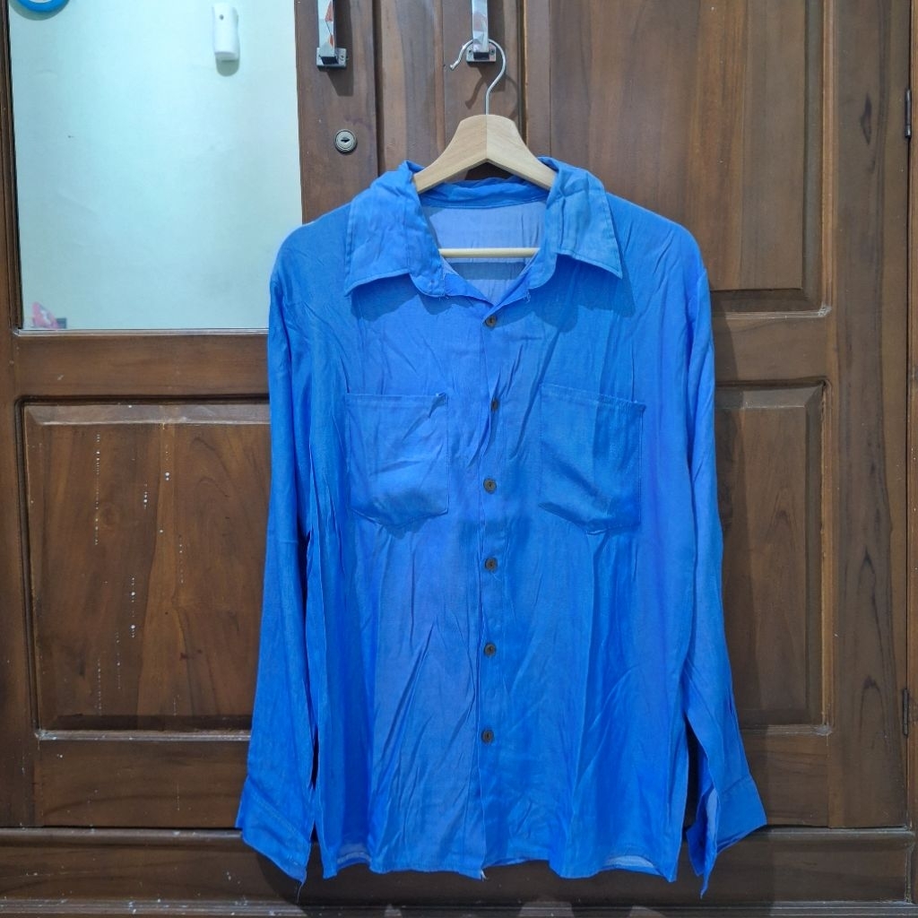 PRELOVED MURAH Atasan Pakaian Kemeja Lengan Panjang Cewek Wanita Perempuan Bekas Pernah Dipakai Masi