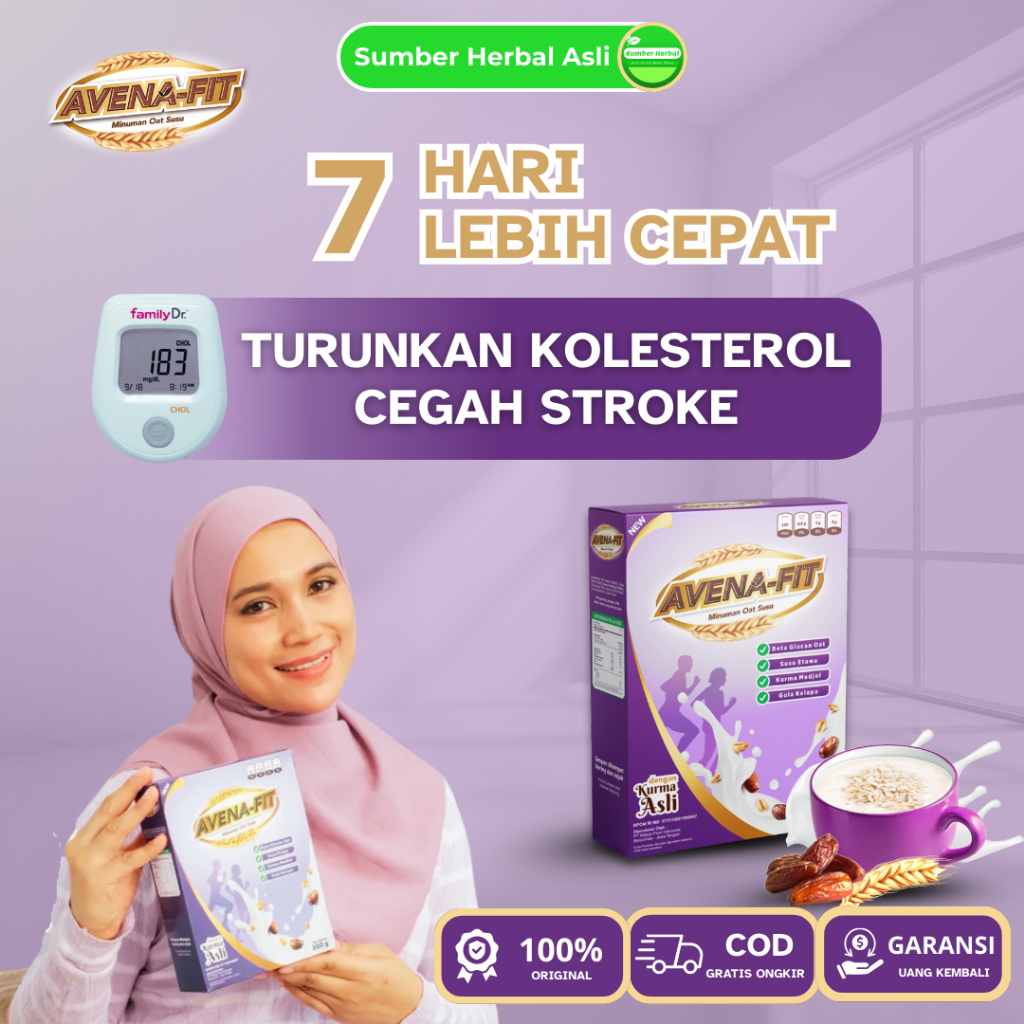

Avenafit Susu Sereal Kontrol Kolesterol LDL Sehatkan Jantung Kaya Serat dan Antioksidan