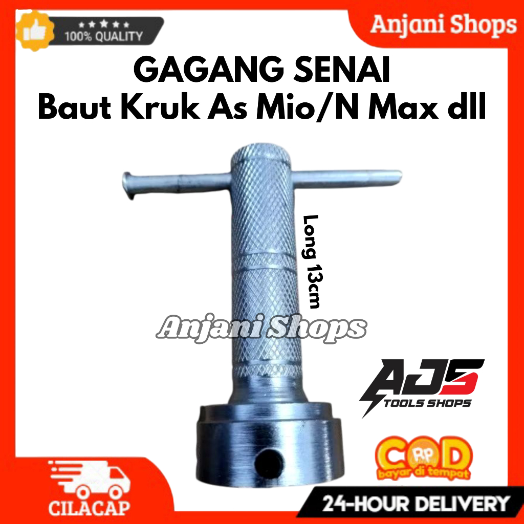 Gagang senai mur Kruk as motor gagang senai manual holder senai alat perkakas bengkel