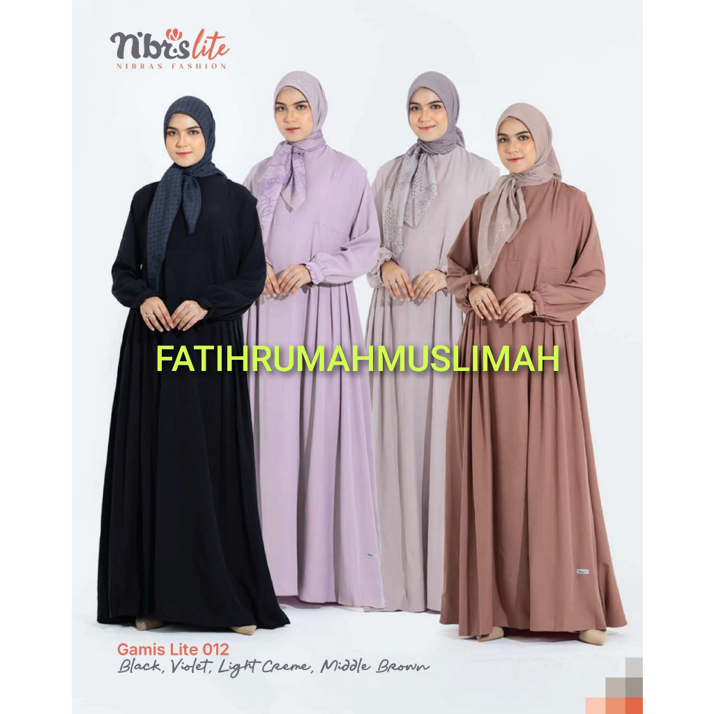 NEW / TERBARU / NIBRAS / GAMIS DEWASA / GAMIS NIBRAS / GAMIS / GAMIS LITE 012 / GAMIS LITE 012  / NI