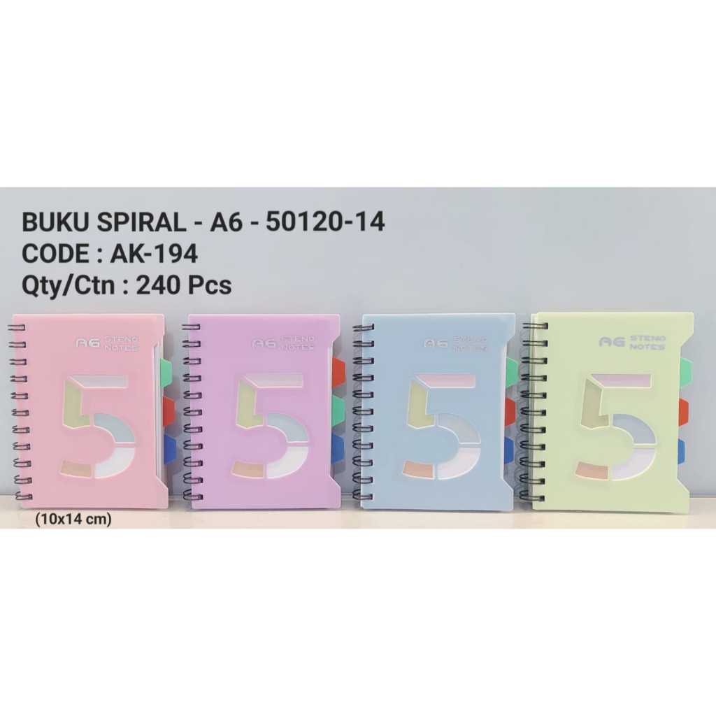 

BUKU SPIRAL - A6 - 50120-14 AK-194 AMG